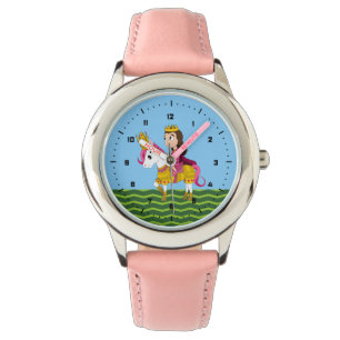 Prinses en pony animatie horloge