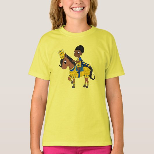 Prinses en pony cartoon t-shirt (Voorkant)