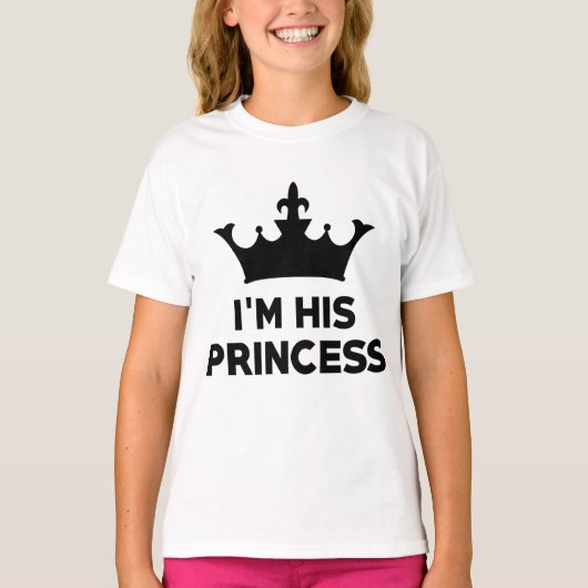 Prinses en prinses Shirten T-shirt (Voorkant)