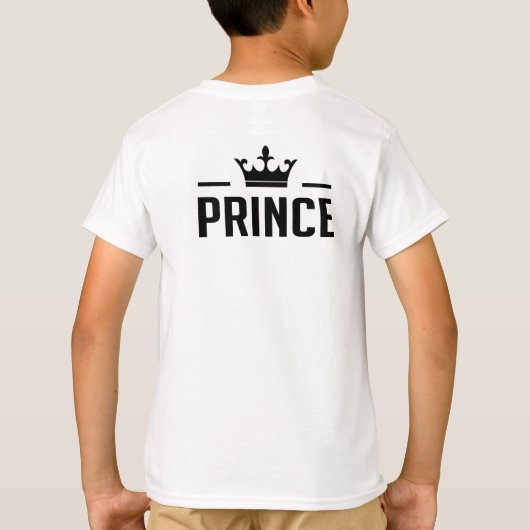 Prinses en prinses Shirten T-shirt (Achterkant)