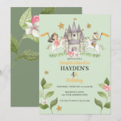 Prinses en Ridder partij, Prinses, kinderen Verjaa Kaart (Voorkant / Achterkant)