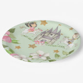 Prinses en Ridder partij, Prinses, kinderen Verjaa Papieren Bordje (Gekanteld)