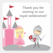 Prinses en Ridder Stickers (Voorkant)