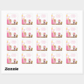 Prinses en Roze Pirate Stickers (Vel)