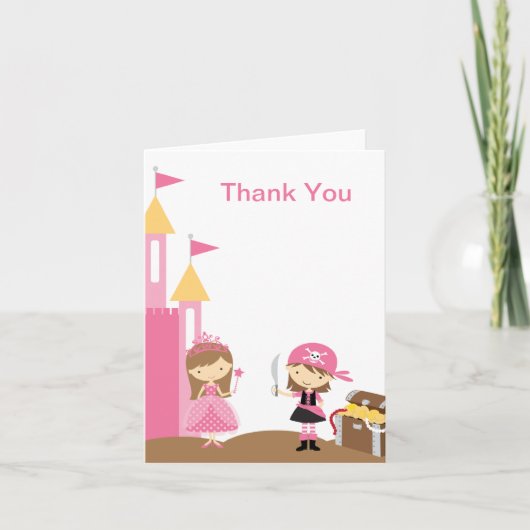 Prinses en Roze Piraten Notitiekaarten (Voorkant)