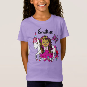  Prinses en Unicorn Persoonlijk Shirt