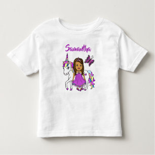  Prinses en Unicorn Persoonlijk Shirt