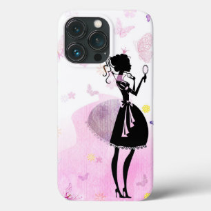 Prinses en vlinders roze Case-Mate iPhone case