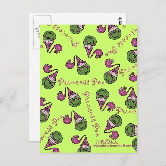 prinses erwt briefkaart (Voorkant / Achterkant)