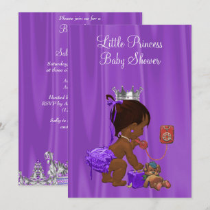 Prinses Etnische Baby Shower Kaart