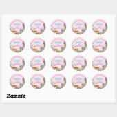 Prinses Fairy Dochter Verjaardag Fairycore Favorie Ronde Sticker (Vel)