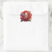 👑 Prinses Fee Roos Sticker Voor Verjaardagscadeau (Tas)
