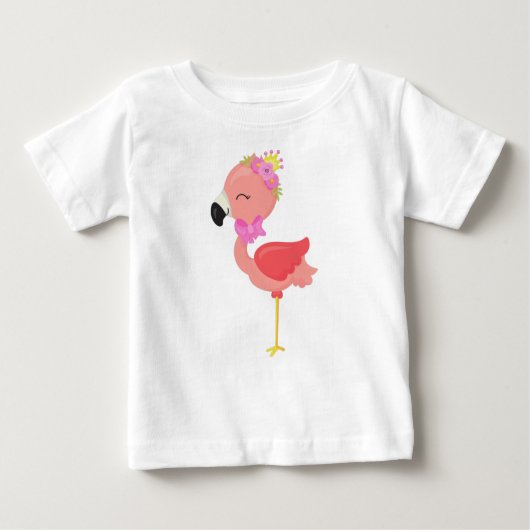 Prinses Flamingo, Bloemen, Cute Flamingo, Kroon (Voorkant)