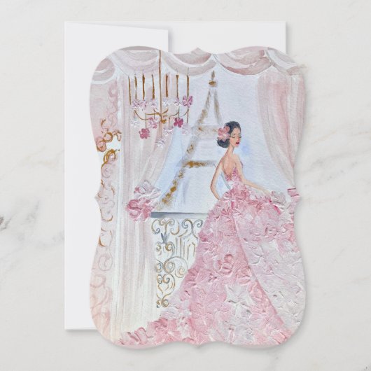 Prinses Fleur Bella Roos 1 Kaart (Voorkant)