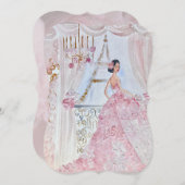 Prinses Fleur Bella Roos 1 Kaart (Voorkant / Achterkant)