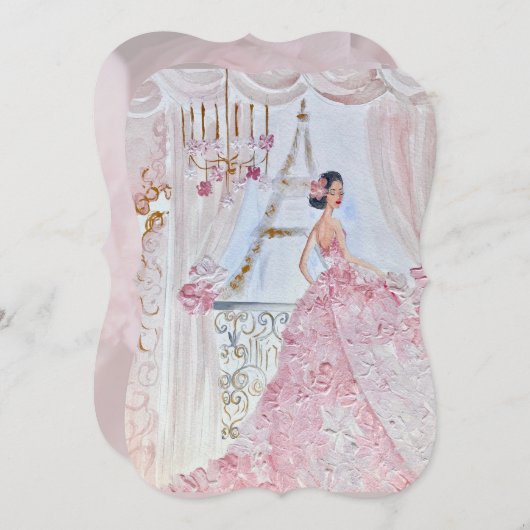  Prinses Fleur Bella Roos 1 Kaart (Voorkant / Achterkant)