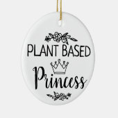 Prinses floral van het Plant Vegan Keramisch Ornament (Rechts)