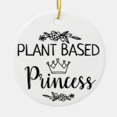 Prinses floral van het Plant Vegan Keramisch Ornament (Voorkant)