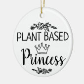 Prinses floral van het Plant Vegan Keramisch Ornament (Links)