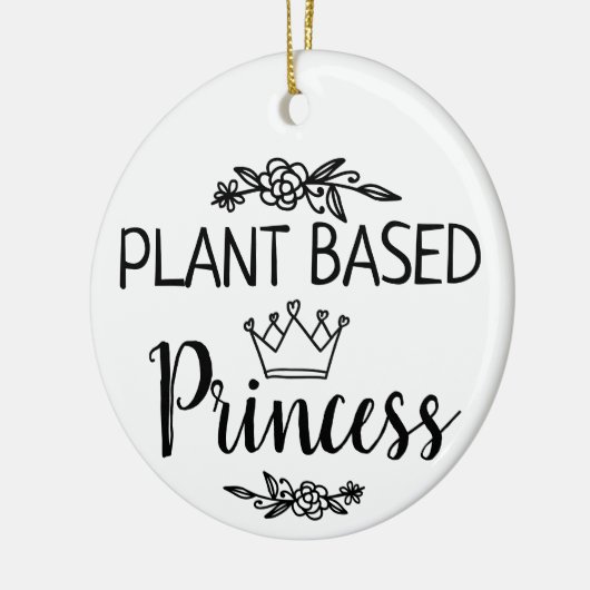 Prinses floral van het Plant Vegan Keramisch Ornament (Links)
