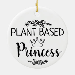 Prinses floral van het Plant Vegan Keramisch Ornament