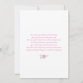 Prinses florroze gouddoucheuitnodiging kaart (Achterkant)