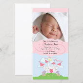 Prinses FOTO Geboorteaankondiging Aankondiging (Voorkant / Achterkant)