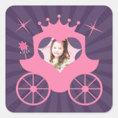 Prinses Foto Verjaardag Sticker (Voorkant)