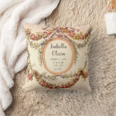 Prinses Frans  Bloemen Baby Naam Stats Kussen (Deken)