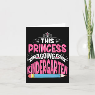 Prinses gaat naar kleuterschool meisje terug naar  kaart