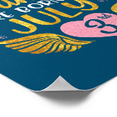 prinses geboren op 3 juli poster (Hoek)