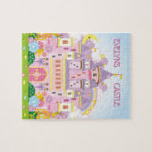 Prinses! Gepersonaliseerd kasteel grillig Legpuzzel (Horizontaal)