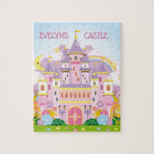 Prinses! Gepersonaliseerd kasteel grillig Legpuzzel (Verticaal)
