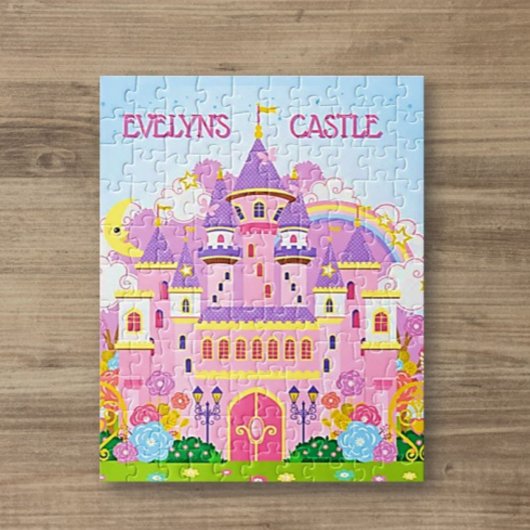 Prinses! Gepersonaliseerd kasteel grillig Legpuzzel