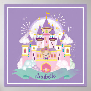 prinses gepersonaliseerd poster