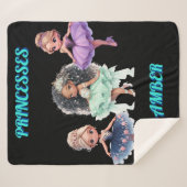 "PRINSES" GEPERSONALISEERD SHERPA DEKEN (Voorkant (horizontaal))