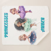 "PRINSES" GEPERSONALISEERD SHERPA DEKEN (Voorkant (horizontaal))