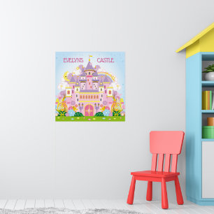 Prinses! Gepersonaliseerde Kasteelmuur decor poste Poster
