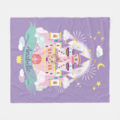  prinses gepersonaliseerde Paarse Fleece Deken (Voorkant (Horizontaal))