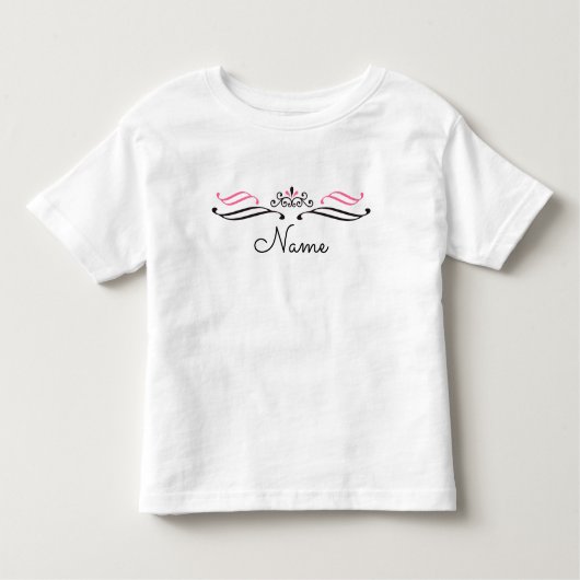  prinses gepersonaliseerde T-shirt voor peuters (Voorkant)