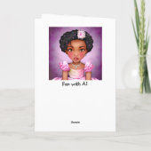  Prinses Gepersonaliseerde Verjaardag Kaart (Achterkant)