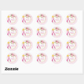 prinses Girls Birthday Party Sticker (Vel)