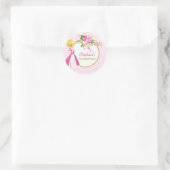 prinses Girls Birthday Party Sticker (Tas)