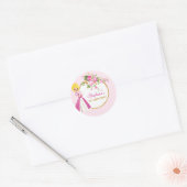 prinses Girls Birthday Party Sticker (Envelop)