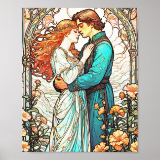Prinses Giselle & Prins Edward Folk Tale Lovers Poster