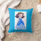 Prinses gooit kussen. Persoonlijke naam. Kussen (Deken)
