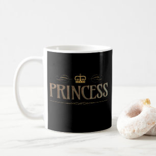 Prinses Goud Metaal - Grand middeleeuwse koninklij Koffiemok