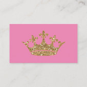 Prinses gouden kroonluier loterij ticket baby informatiekaartje (Achterkant)