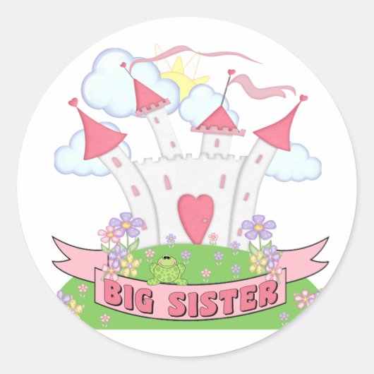 PRINSES GROTE ZUS RONDE STICKER (Voorkant)