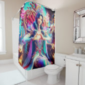 Prinses hart handen douchegordijn (In situ)